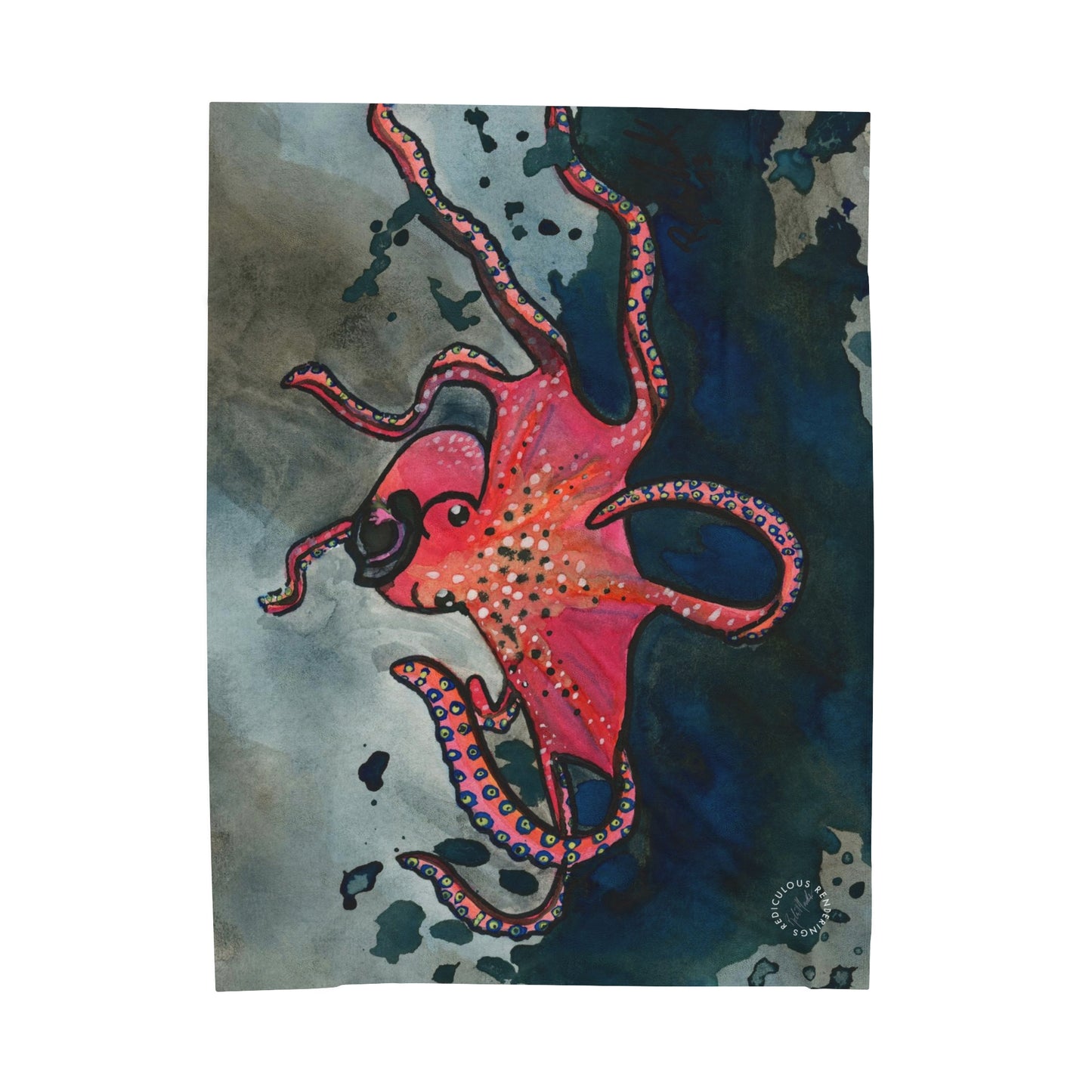 Octopus Velveteen Plush Blanket