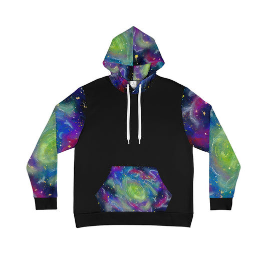 Rainbow Vortex Galaxy Unisex Fashion Hoodie (AOP)