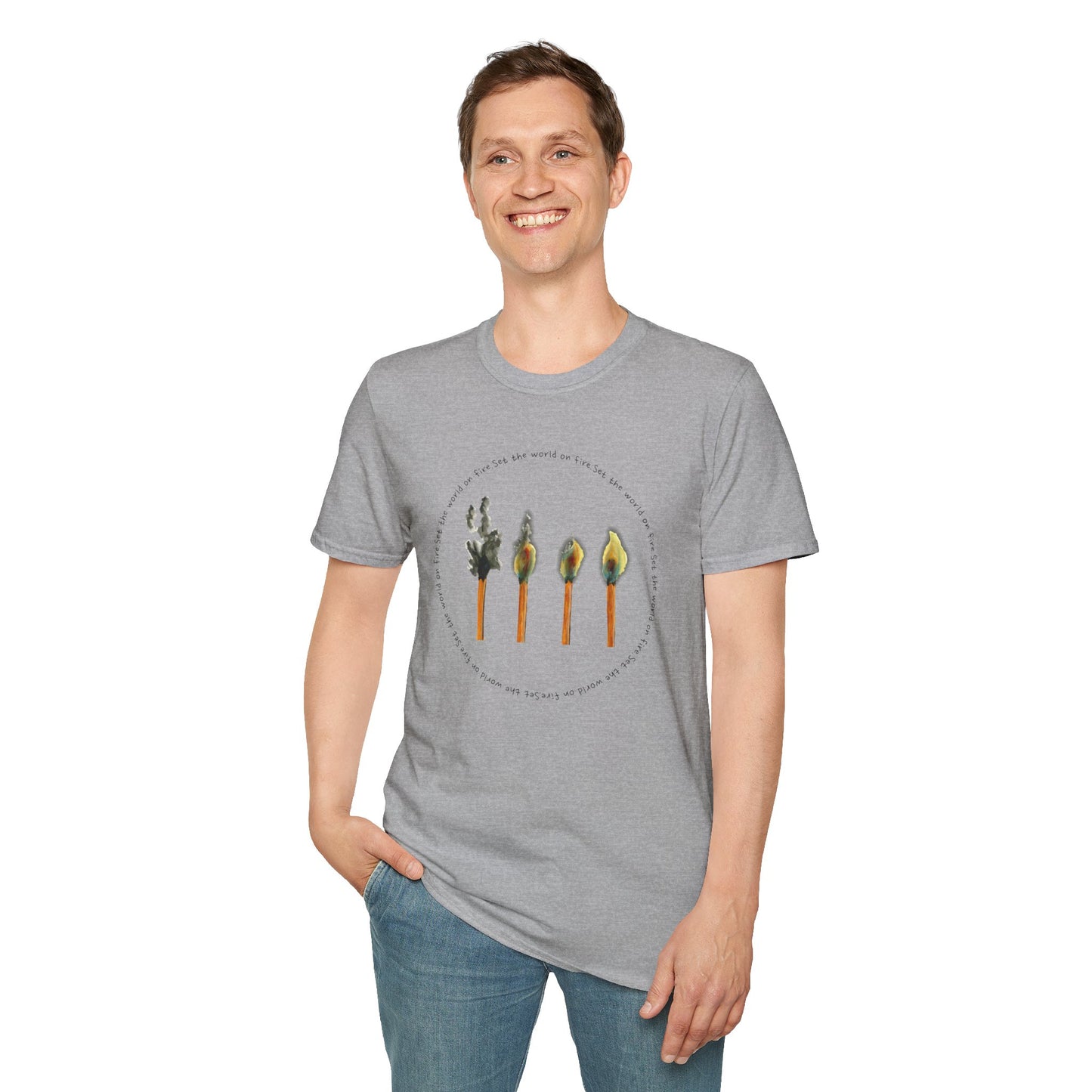 Light the World on Fire Unisex Softstyle T-Shirt