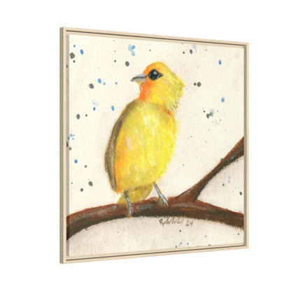Yellow Canary Bird Framed Wall Art