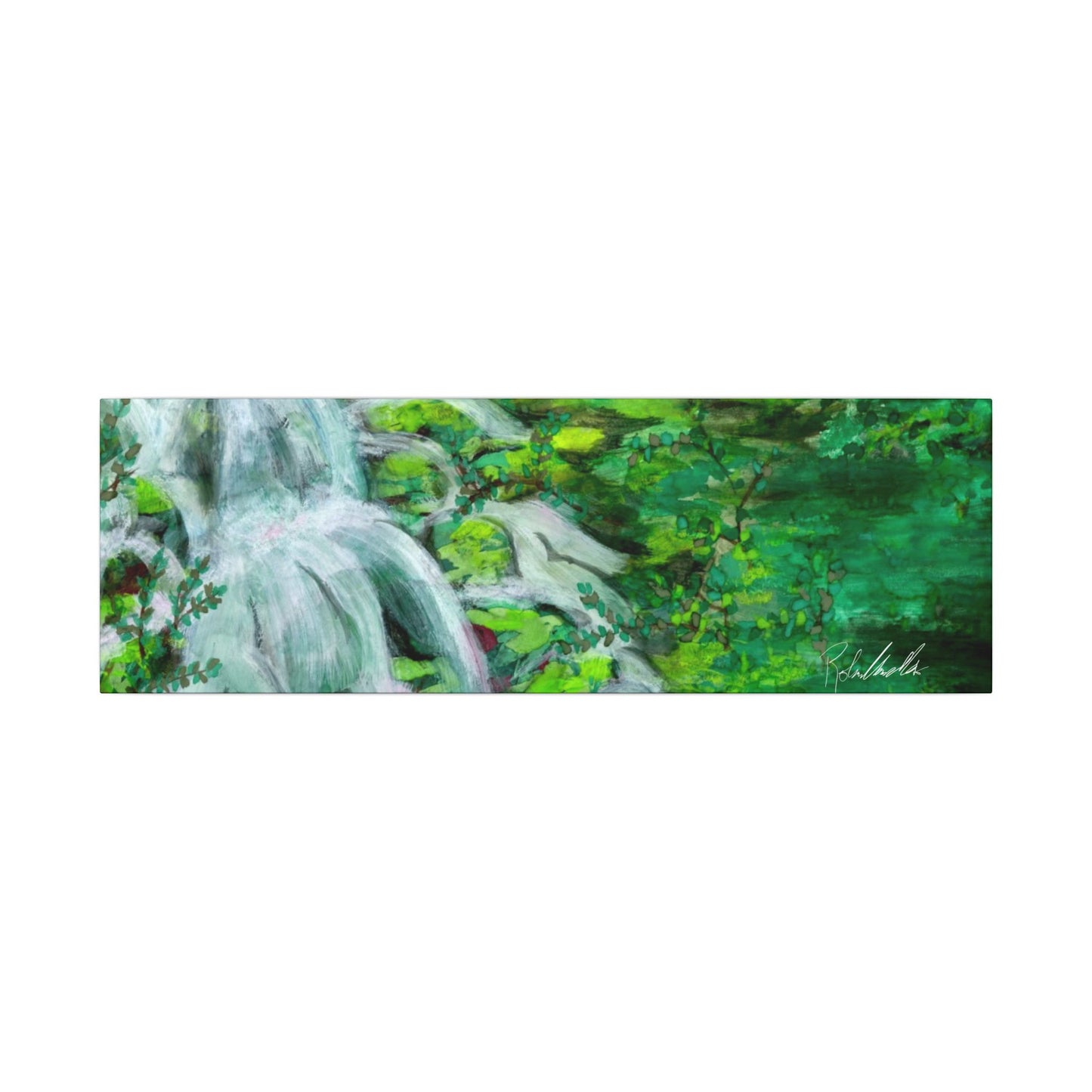 Mossy Waterfall Canvas Gallery Wrap