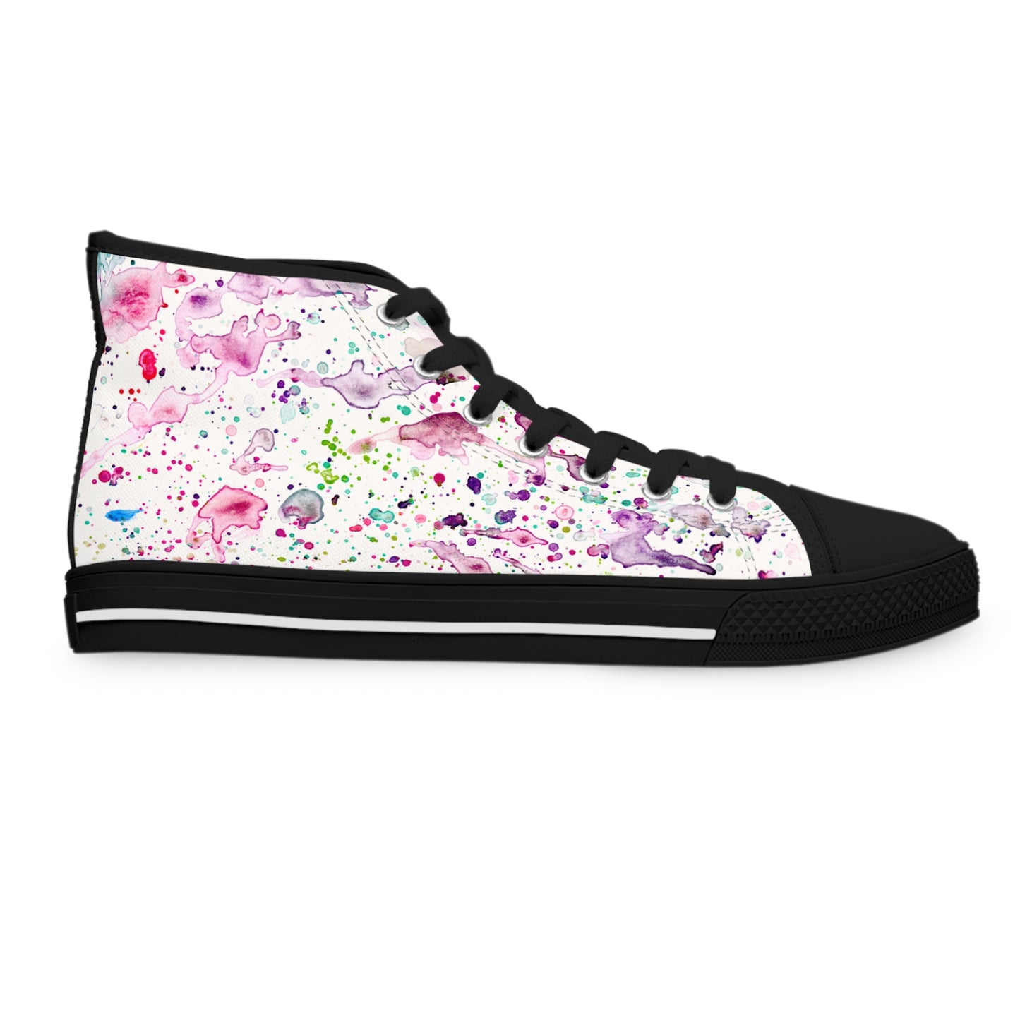 White Splashes Unisex Classic High Top Sneakers