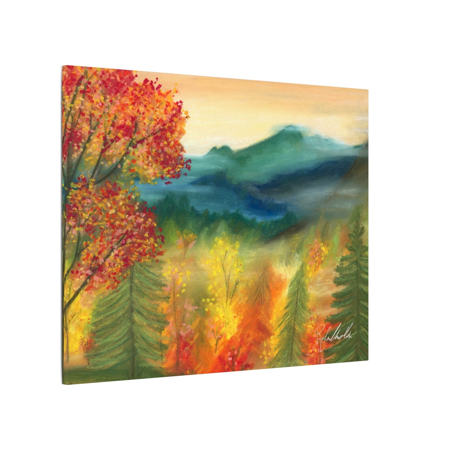 Fall Mountains Canvas Gallery Wrap