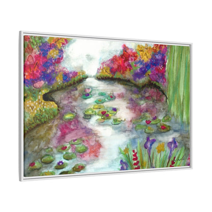 Floral Summer Pond Framed Wall Art