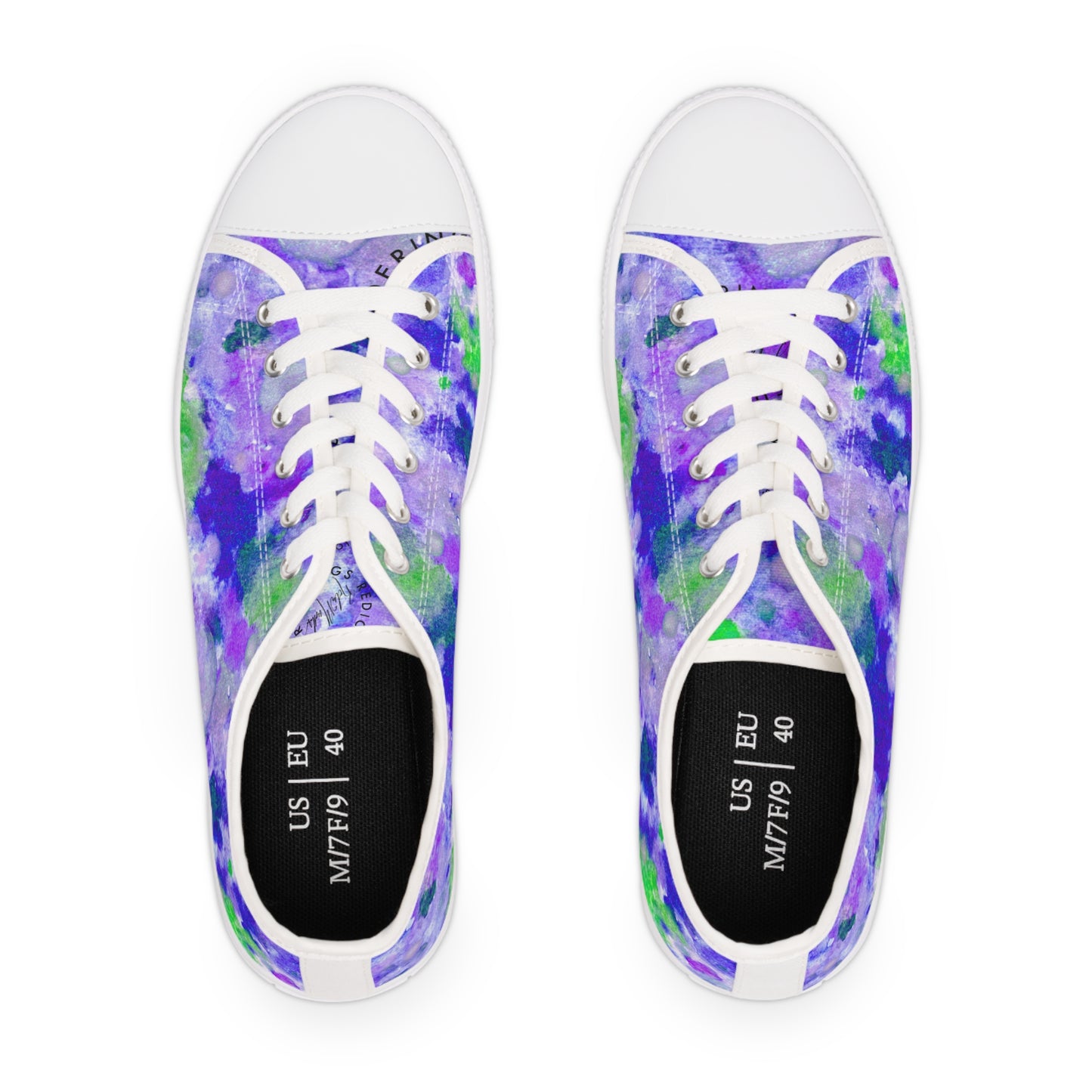 Purple Dot Unisex Classic Low Top Sneakers