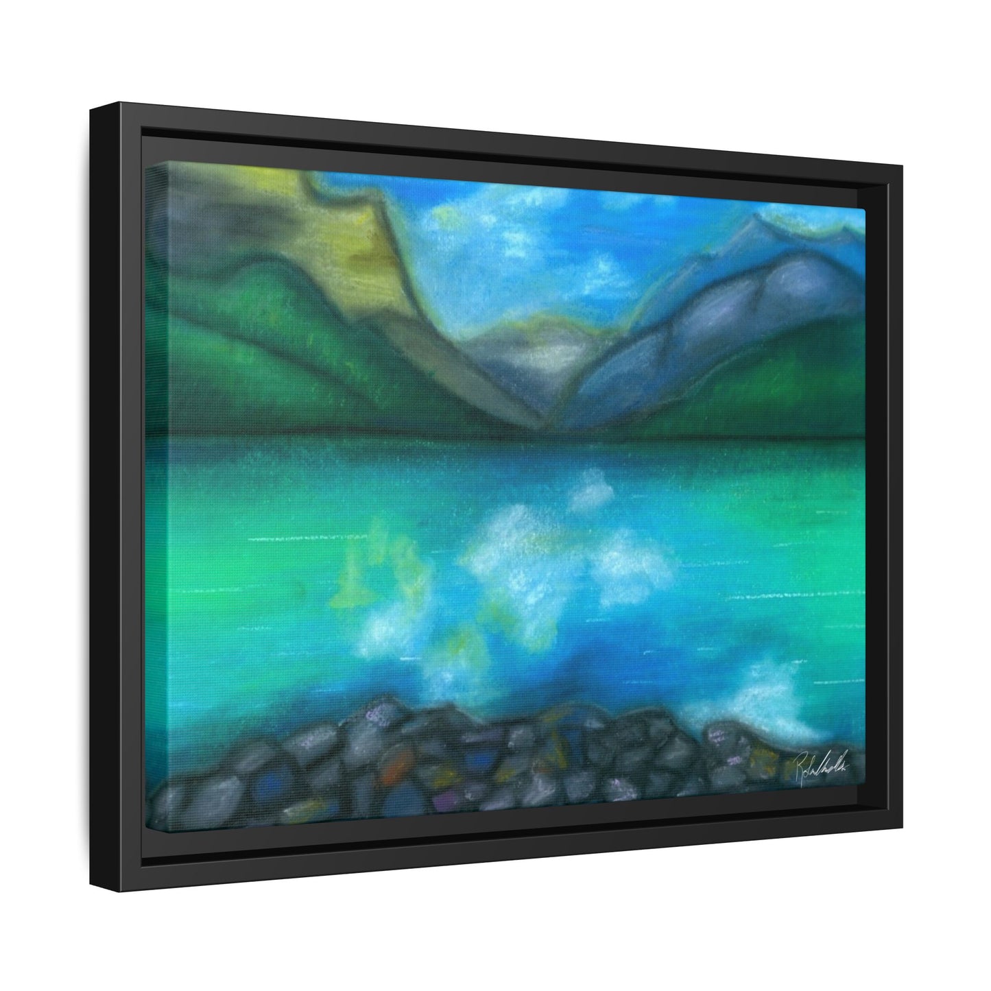 Mountain Lake Framed Wall Art
