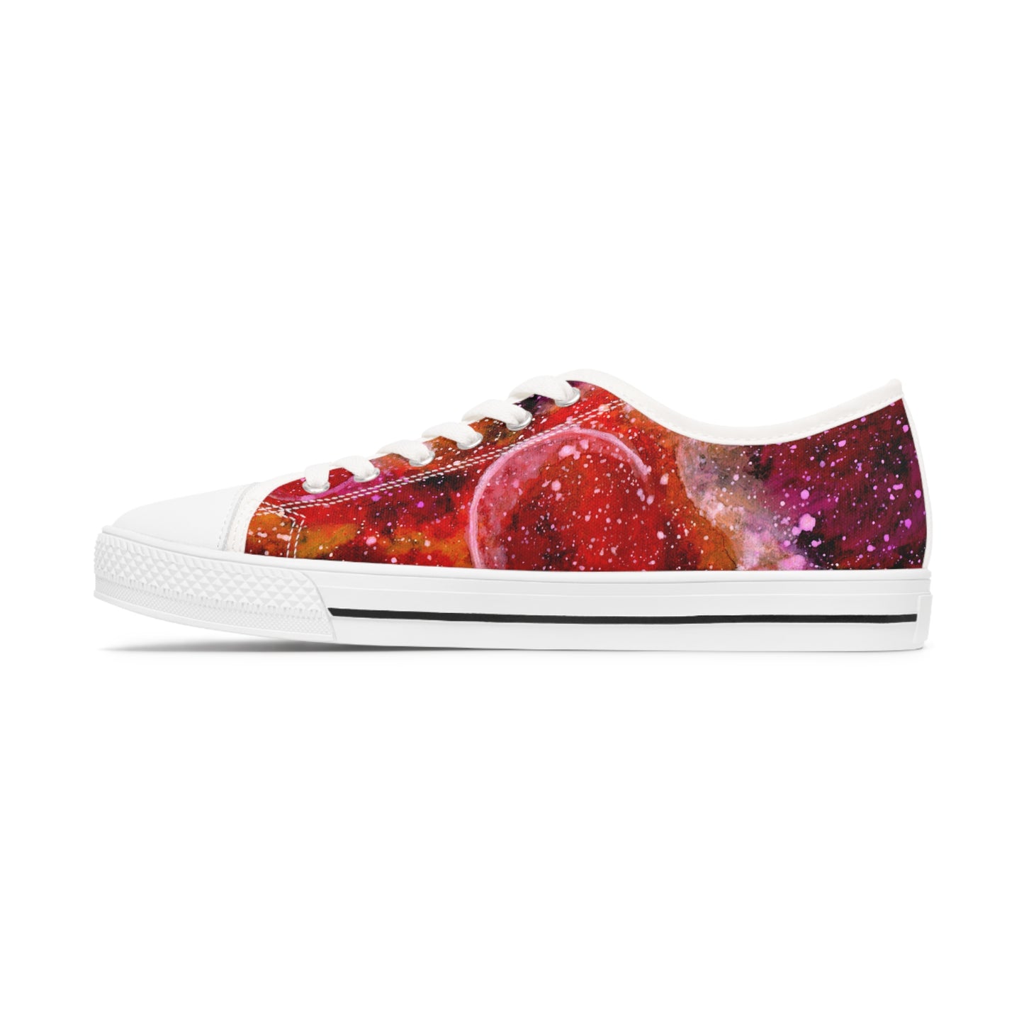 Orange Moons Galaxy Unisex Classic Low Top Sneakers