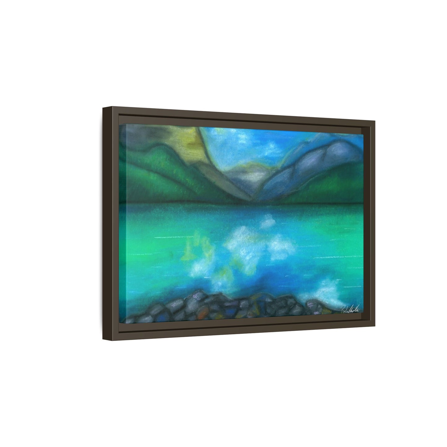 Mountain Lake Framed Wall Art