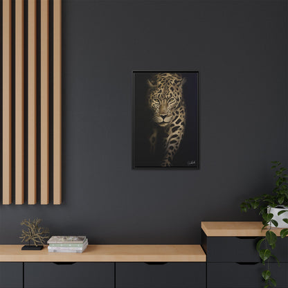 Leopard at Night Framed Wall Art