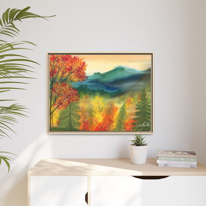 Fall Mountains Framed Wall Art