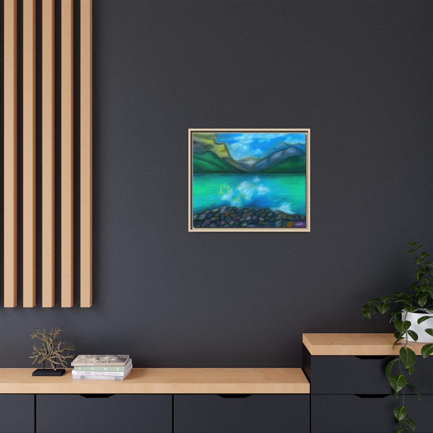 Mountain Lake Framed Wall Art