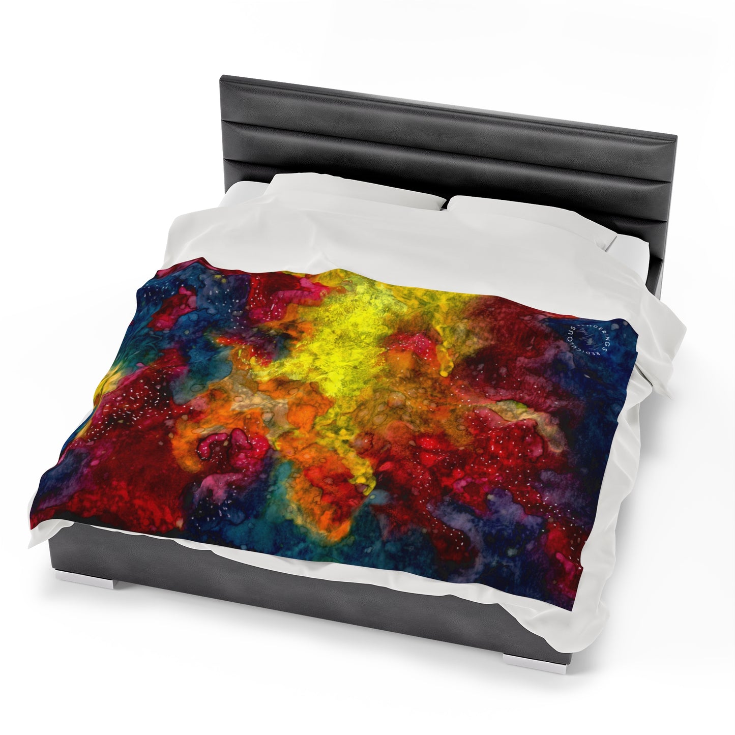 Sunset Clouds Galaxy Velveteen Plush Blanket