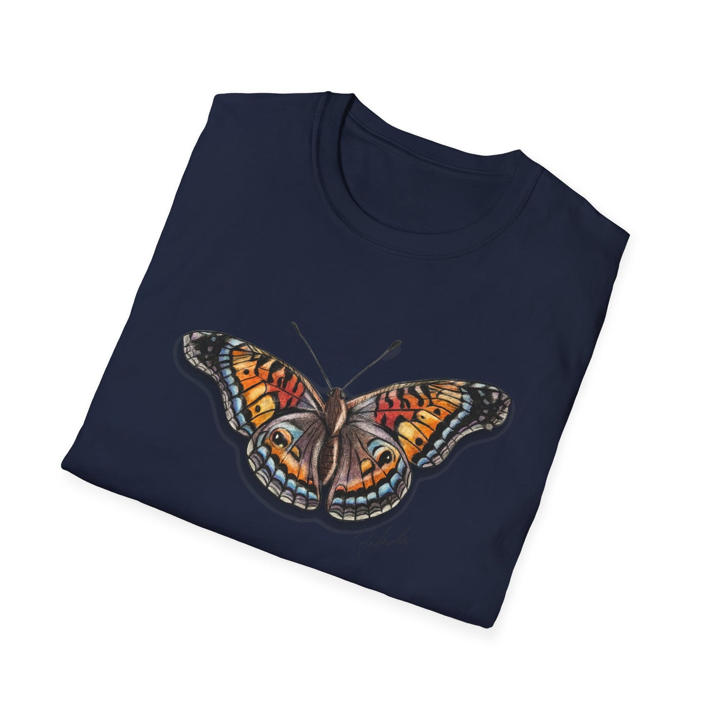 Butterfly Unisex Softstyle Print T-Shirt