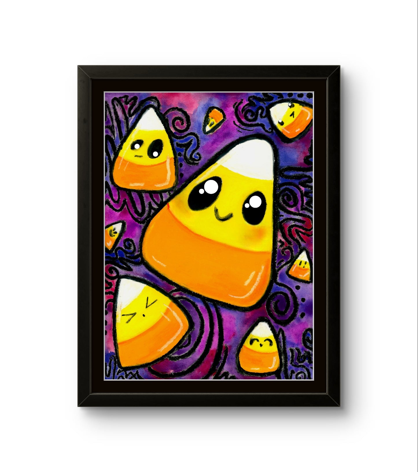 Cute Candy Corn Fall Halloween 8x10 Museum Grade Fine Art Print