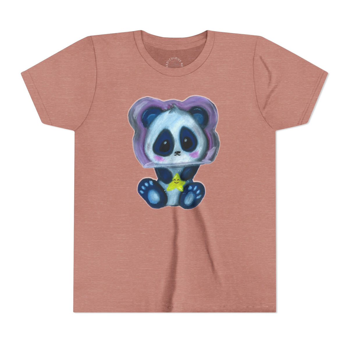 Cute Star Panda Youth Tee — Adorable Cartoon Panda Kids T-Shirt
