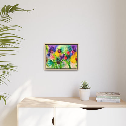 Abstract Flowers Framed Wall Art