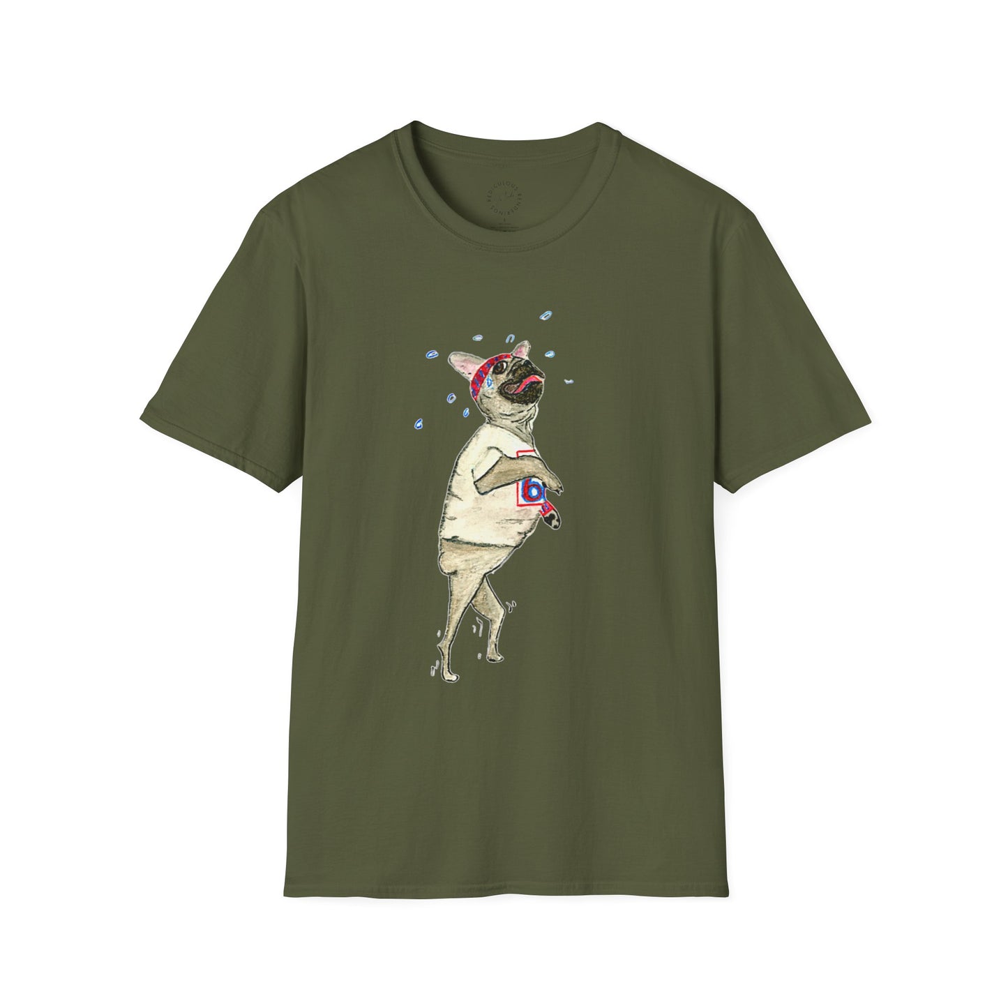 Out of Shape Bulldog Unisex Softstyle T-Shirt