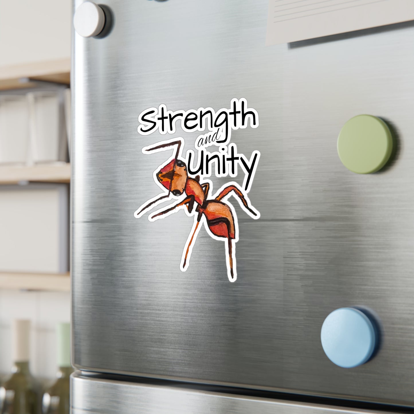 Ant Kiss Cut Vinyl Decal Water, Scratch & UV-Resistant Satin Finish Vinyl Sticker with Removable Adhesive