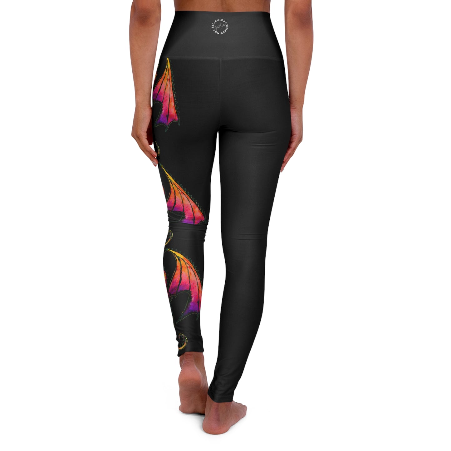 Red Dragon High Waisted Yoga Leggings (AOP)