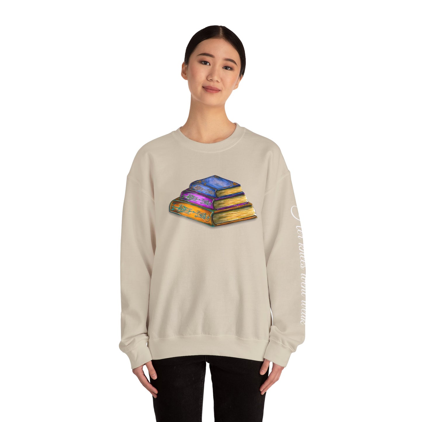 Book Quotes- Her Knees Went Weak Unisex Heavy Blend™ Crewneck Sweatshirt