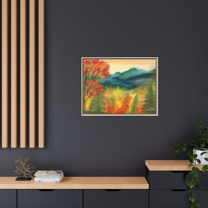 Fall Mountains Framed Wall Art