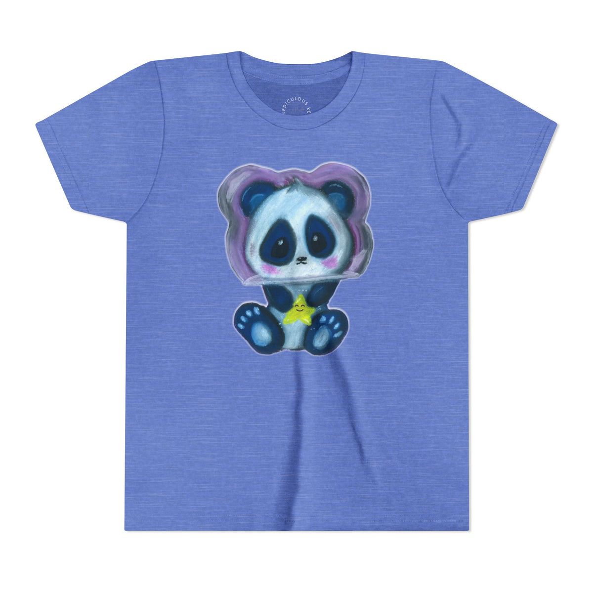 Cute Star Panda Youth Tee — Adorable Cartoon Panda Kids T-Shirt