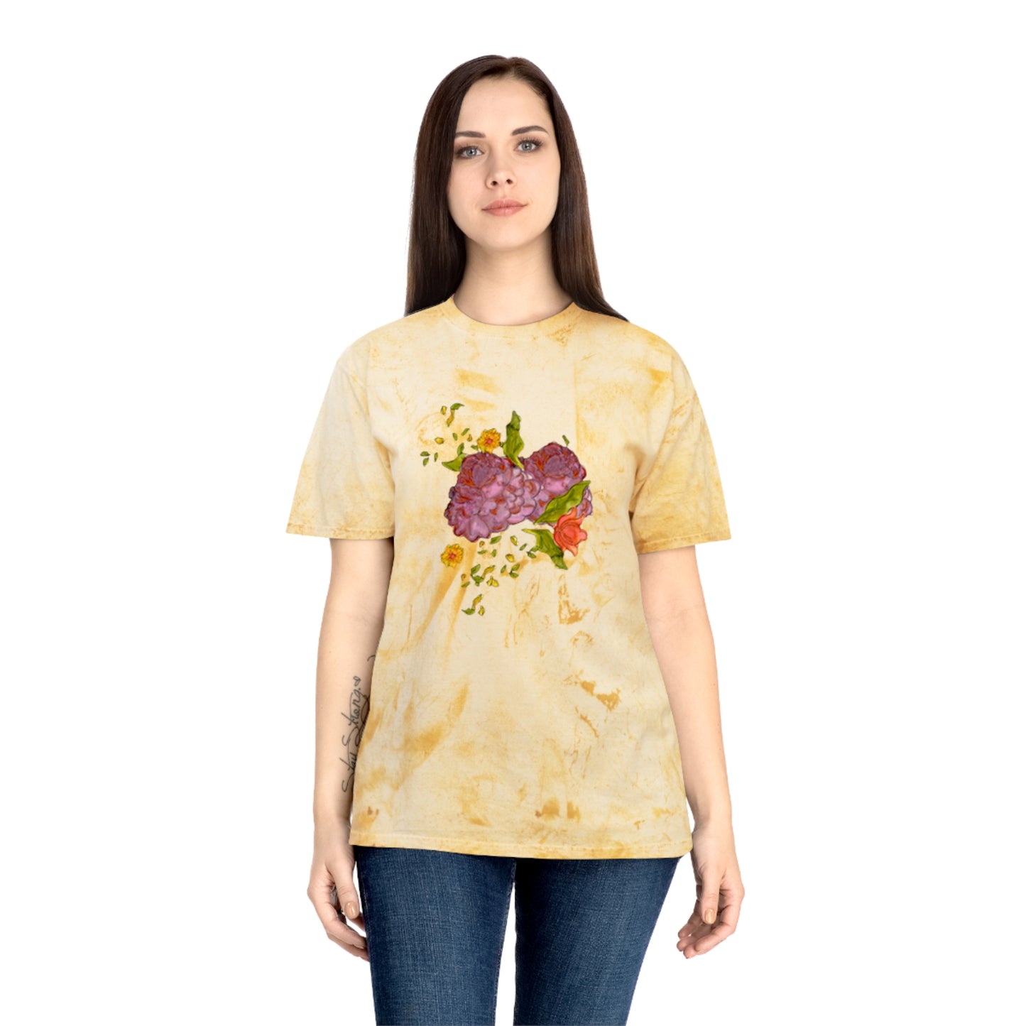 Vintage Flowers Unisex Color Blast T-Shirt