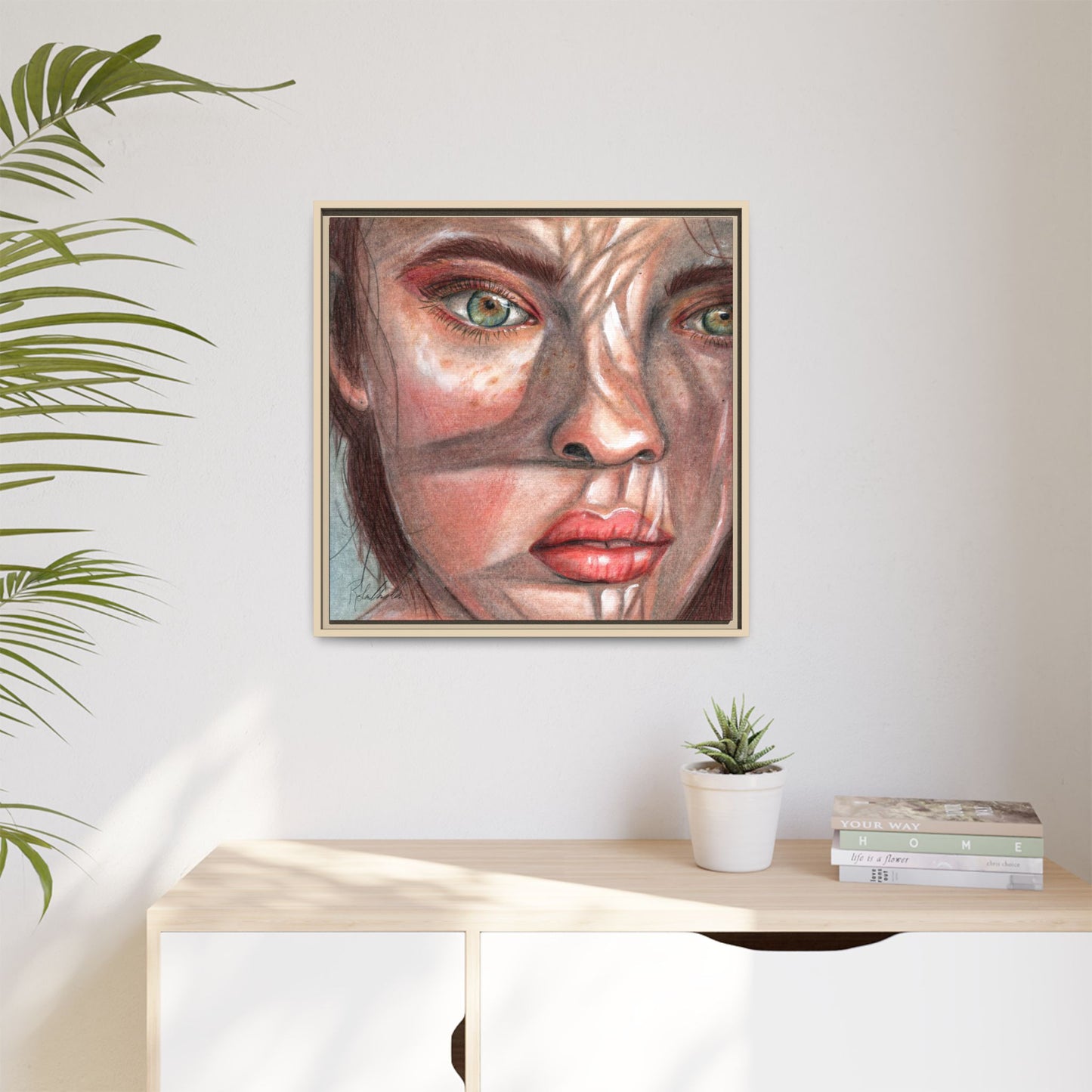 Woman In the Shadows Framed Wall Art