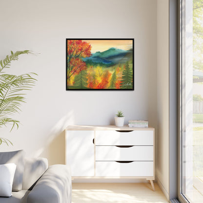 Fall Mountains Framed Wall Art