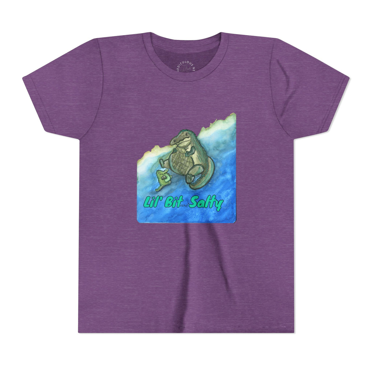 Youth Tee — "Lil' Bit Salty" Gator Graphic Shirt