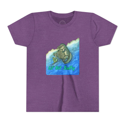 Youth Tee — "Lil' Bit Salty" Gator Graphic Shirt