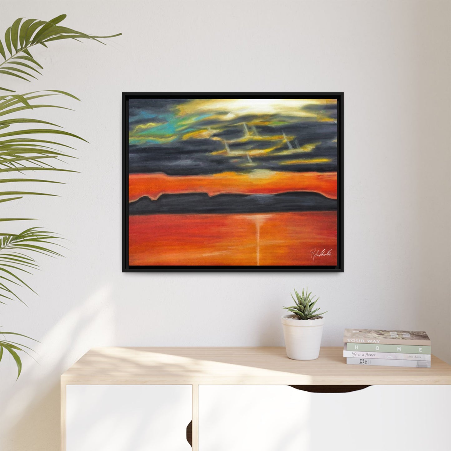 Sleeping Giant at Sunset Framed Wall Art