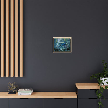 Watercolor Whale Framed Wall Art
