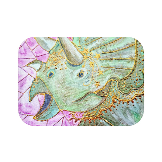 Triceratops Bath Mat