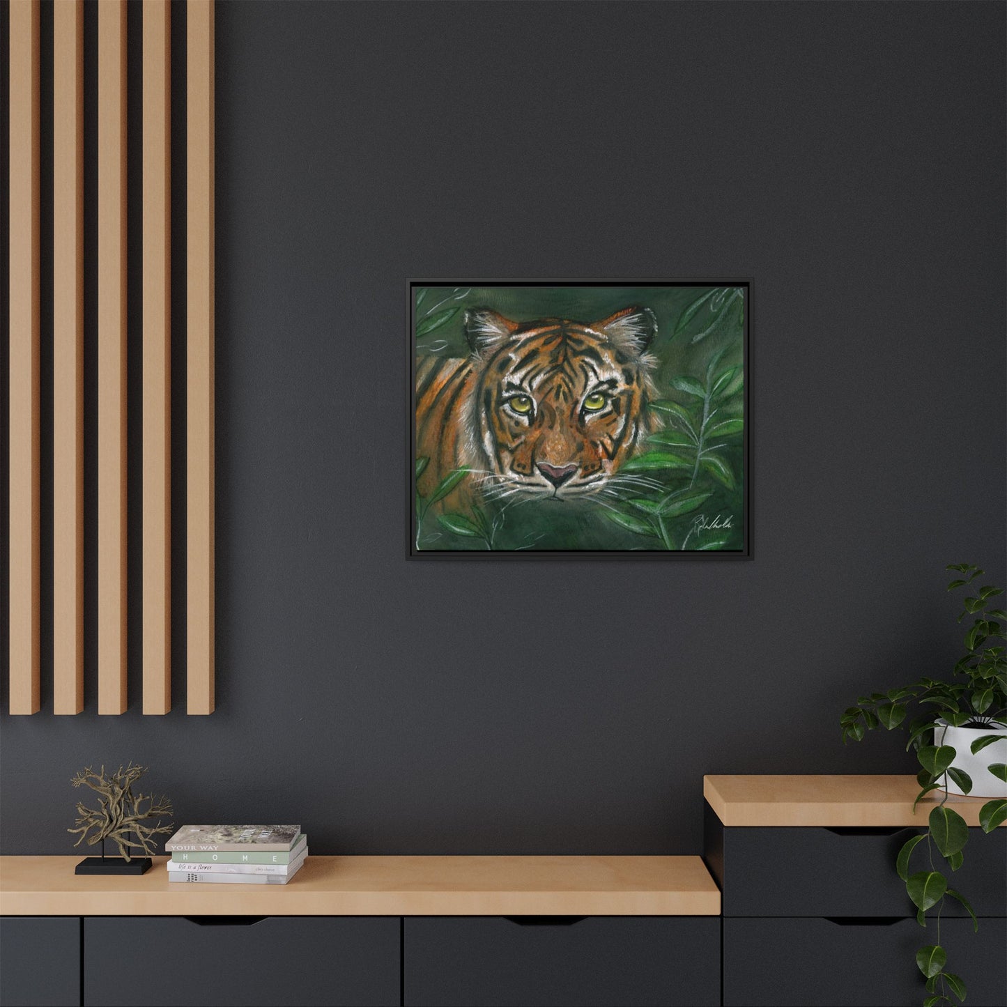 Jungle Tiger Framed Wall Art