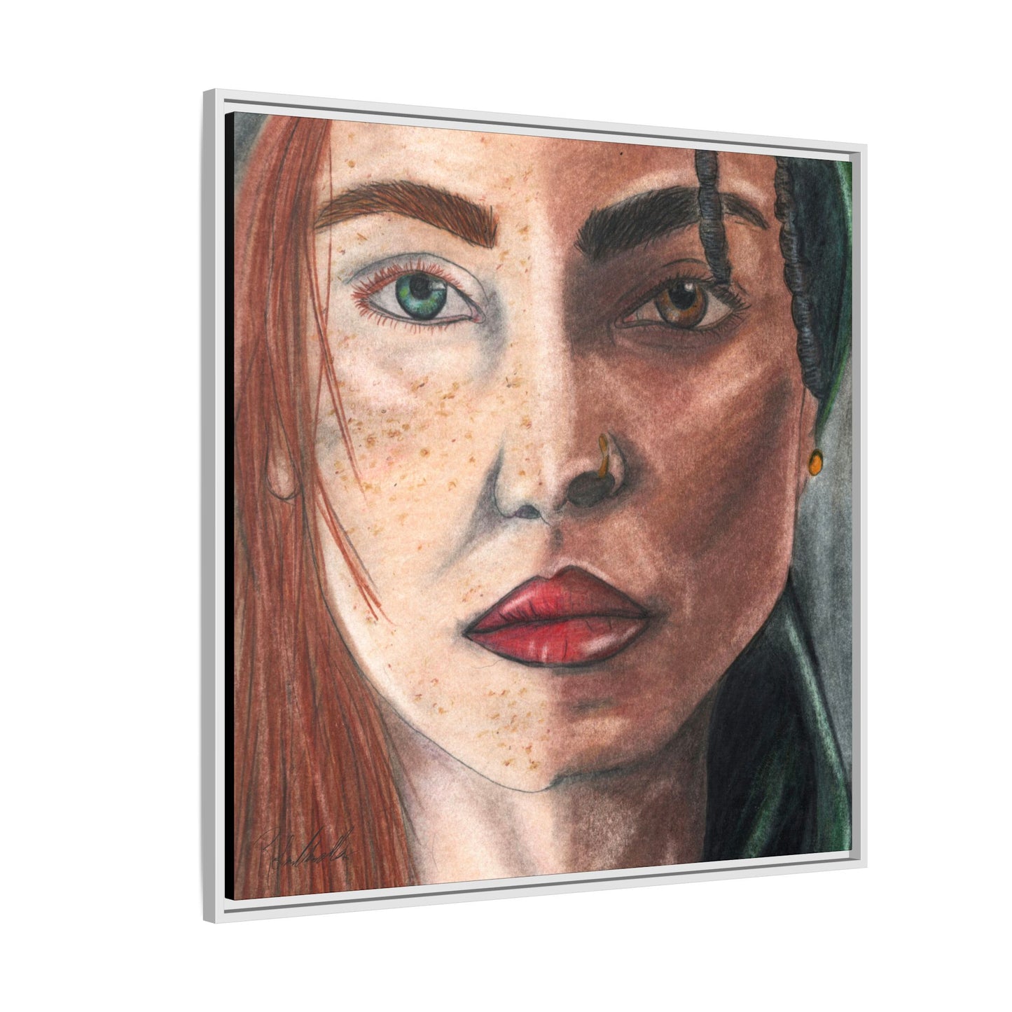 Beyond Race Woman Framed Wall Art