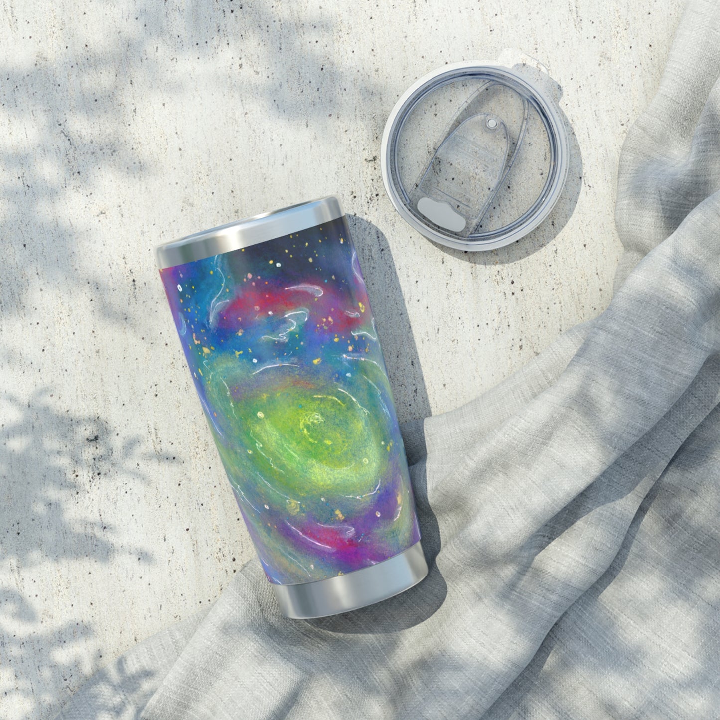 Rainbow Vortex Galaxy Vagabond 20oz Tumbler