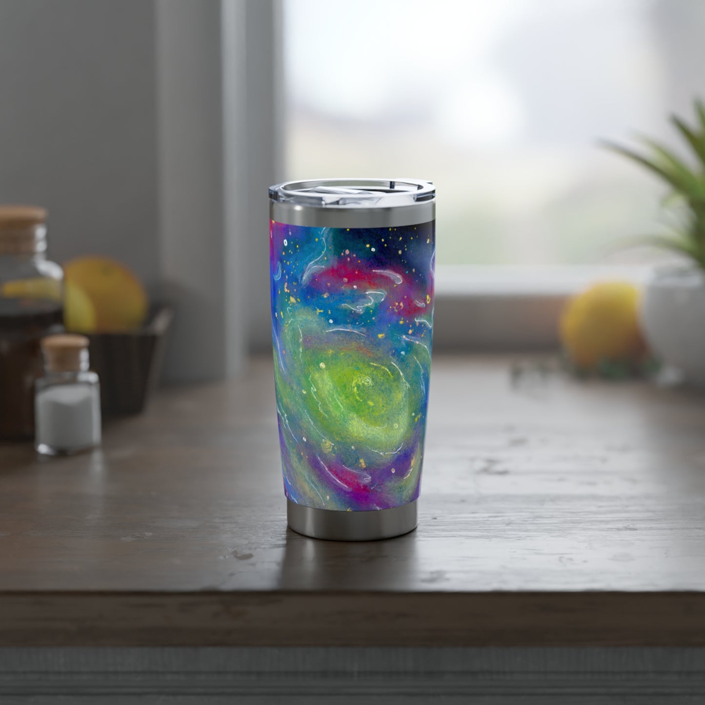 Rainbow Vortex Galaxy Vagabond 20oz Tumbler