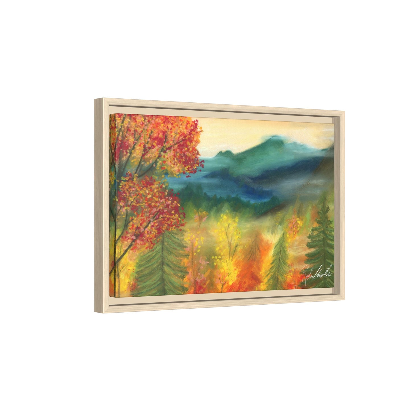 Fall Mountains Framed Wall Art