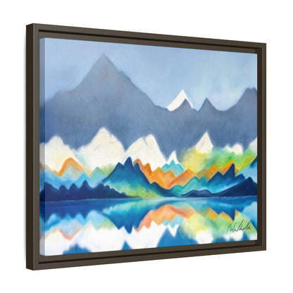 Blue and Gray Smokey Mountains Framed Wall Art