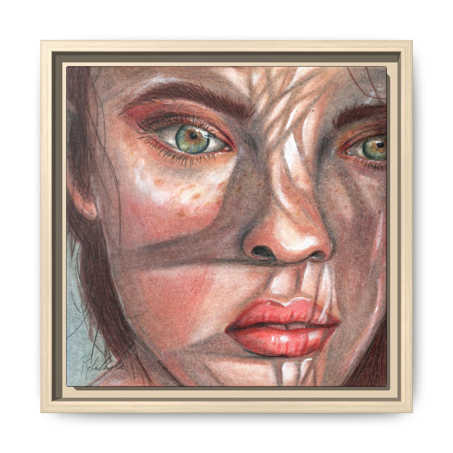 Woman In the Shadows Framed Wall Art