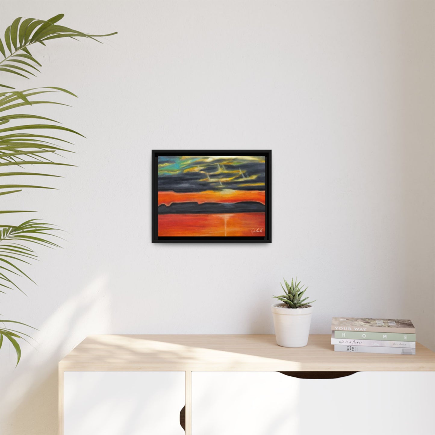 Sleeping Giant at Sunset Framed Wall Art