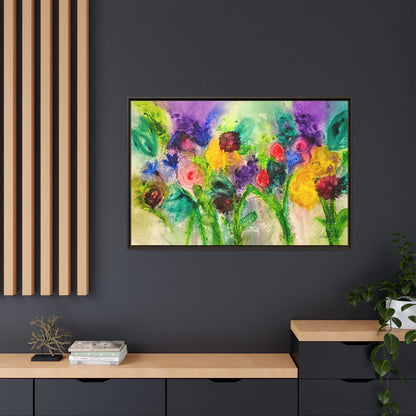 Abstract Flowers Framed Wall Art