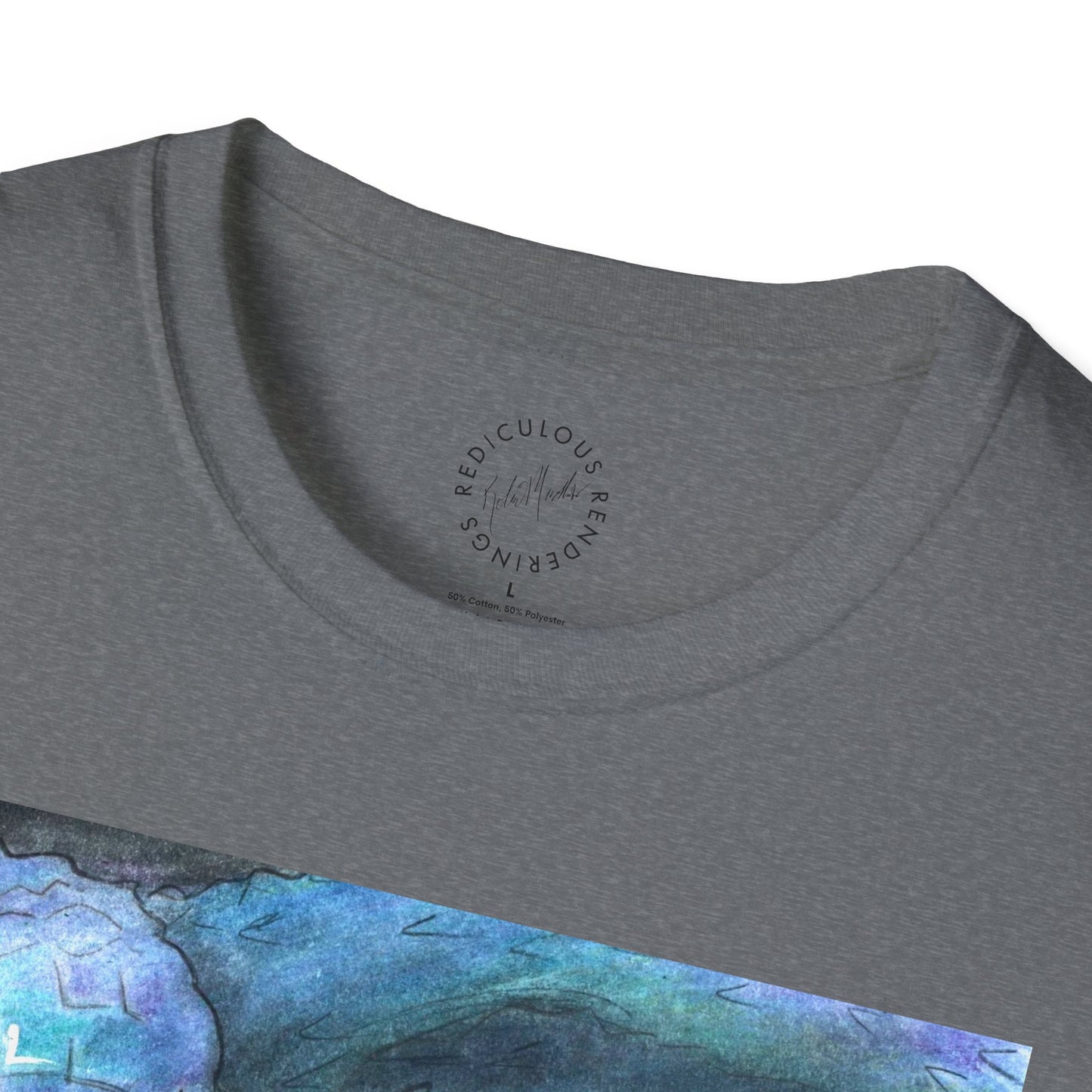 Cute Snake Unisex Softstyle Print T-Shirt