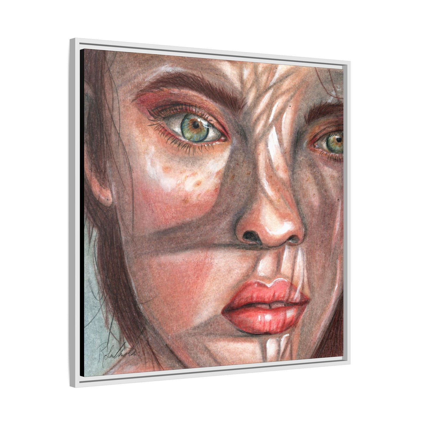 Woman In the Shadows Framed Wall Art