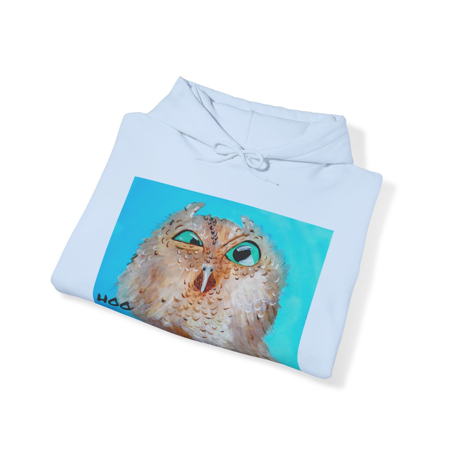 Grumpy Owl- Hoo You Lookin At? Hooded Sweatshirt