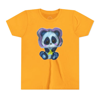 Cute Star Panda Youth Tee — Adorable Cartoon Panda Kids T-Shirt