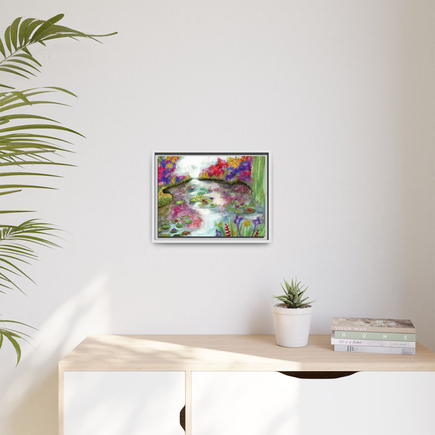 Floral Summer Pond Framed Wall Art