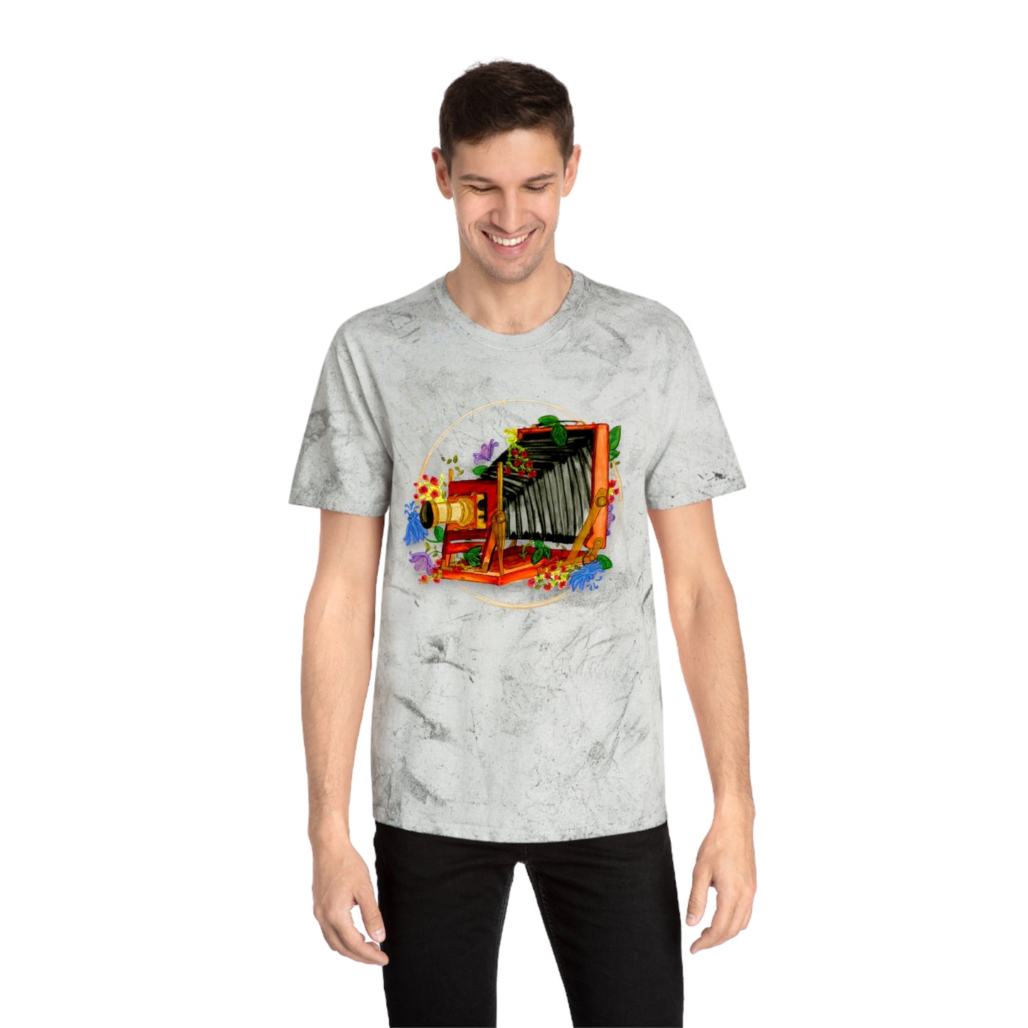 Vintage Camera Unisex Color Blast T-Shirt