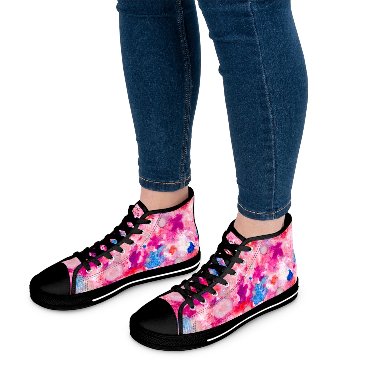 Pink Dot Unisex Classic High Top Sneakers